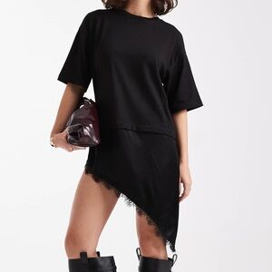 Miss Selfridge 2 in 1 T-shirt Tunic Top